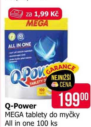 Q-Power tablety do myčky All in one 100 ks 
