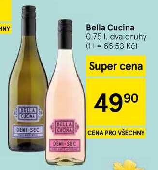 Bella Cucina, 0.75 l, dva druhy 