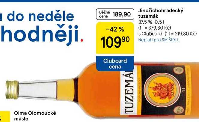 Jindřichohradecký tuzemák 37,5 %, 0,5 l