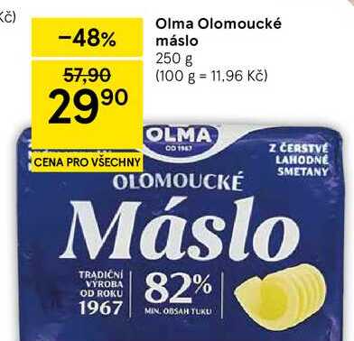 Olma Olomoucké máslo, 250 g  
