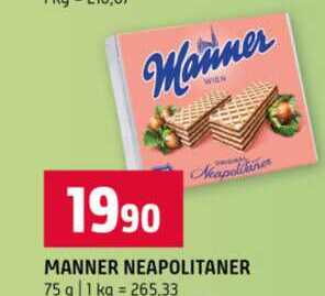 MANNER NEAPOLITANER 75 g