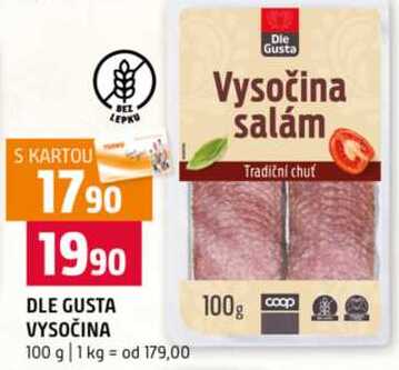 DLE GUSTA VYSOČINA 100 g
