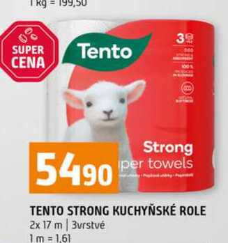 TENTO STRONG KUCHYŇSKÉ ROLE 2 x 17 m
