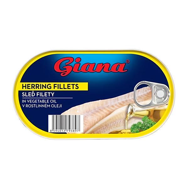 Giana Sleď filety v rostlinném oleji