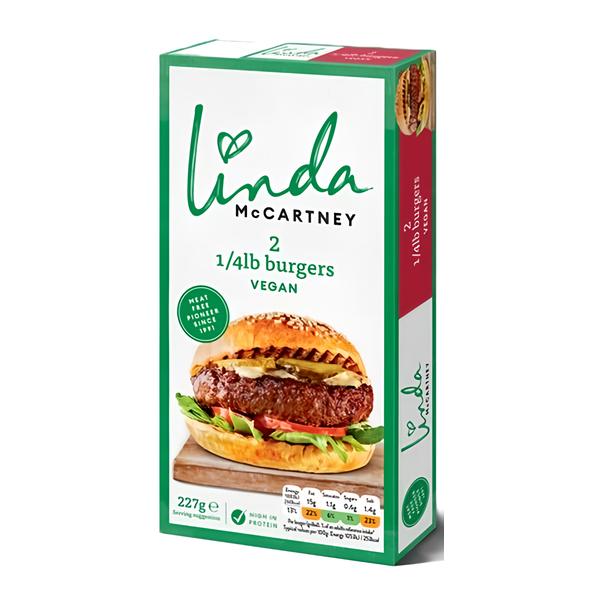 Linda McCartney's Veganské burgery 1/4 Lb 2 ks
