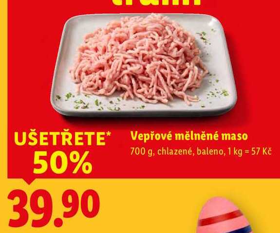 Vepřové mělněné maso, 700 g