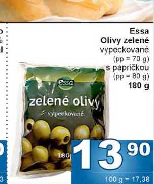 Essa Olivy zelené 180g