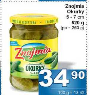 Znojmia Okurky 5-7 cm 520 g