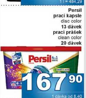 Persil prací kapsle disc color 13 dávek 