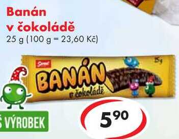 Banán v čokoládě, 25 g
