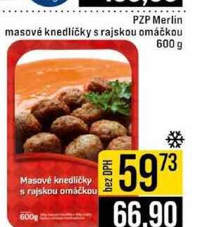 PZP Merlin masové knedličky s rajskou omáčkou 600 g 