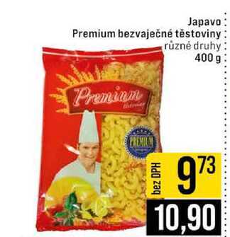 Japavo Premium bezvaječné těstoviny různé druhy 400 g 
