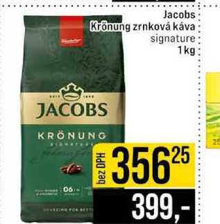Jacobs Krönung zrnková káva signature 1 kg