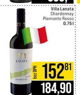 Villa Lanata Chardonnay Piemonte Rosso 0,75l