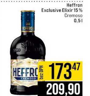 Heffron Exclusive Elixir 15% Cremoso 0,5l