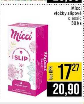 Micci vložky slipové classic 30 ks