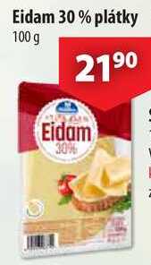 Eidam 30% plátky, 100 g