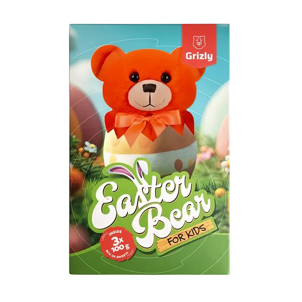GRIZLY Dětský velikonoční set s plyšovým medvídkem a výběrem dobrot