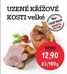 UZENÉ KŘÍŽOVÉ KOSTI VELKÉ 100g 