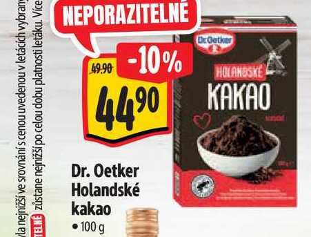  Dr. Oetker HOLANDSKÉ KAKAO 100 g 