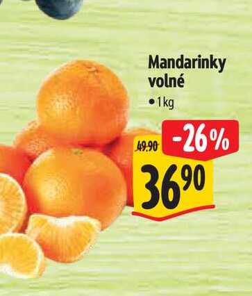 Mandarinky volné .1kg 49.90 -26% 3690 