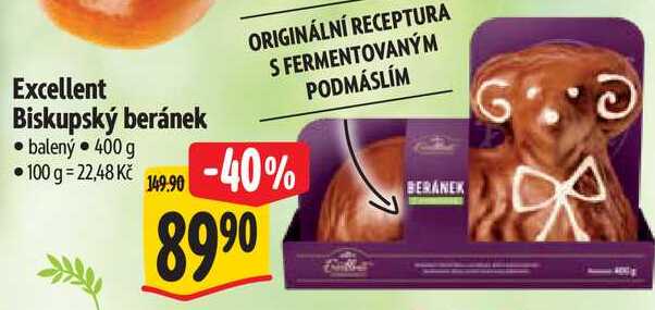 Excellent Biskupský beránek balený 400 g