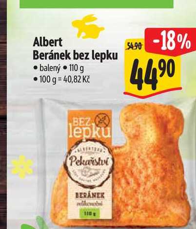 Albert Beránek bez lepku 110 g