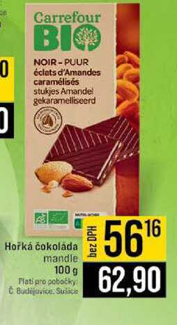 Hořká čokoláda mandle 100 g 