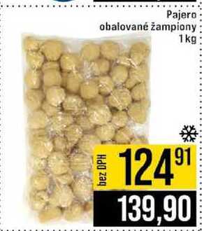 Pajero obalované žampiony 1kg