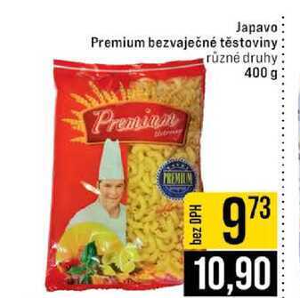 Japavo Premium bezvaječné těstoviny různé druhy 400 g