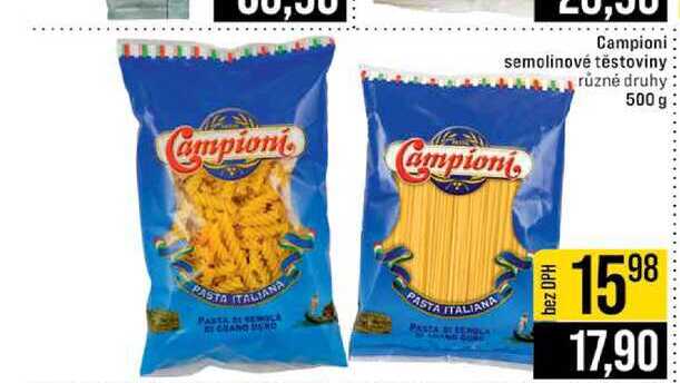 Campioni semolinové těstoviny různé druhy 500 g