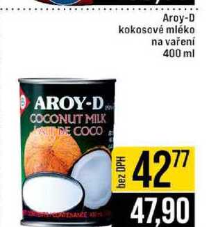 Aroy-D kokosové mléko na vaření 400 ml 