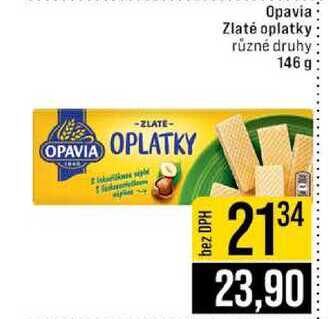 Opavia Zlaté oplatky různé druhy 146g