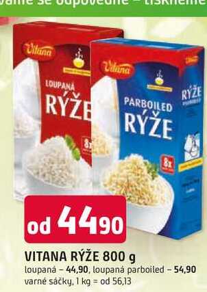 VITANA RÝŽE 800 g loupaná 