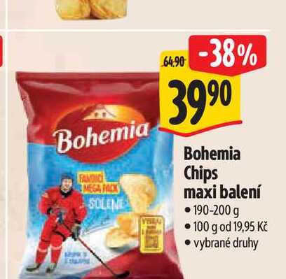  Bohemia Chips maxi balení  190-200 g 