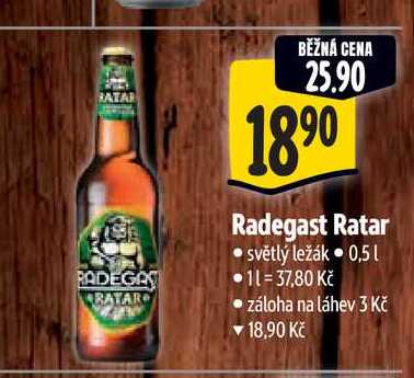   Radegast Ratar  0,5 l