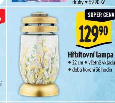   Hřbitovní lampa 22 cm  