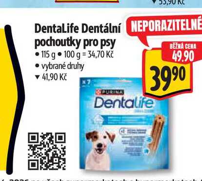 DentaLife Dentální pochoutky pro psy 115 g