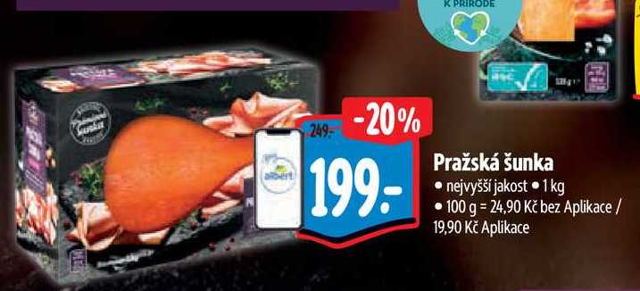   Pražská šunka  1 kg