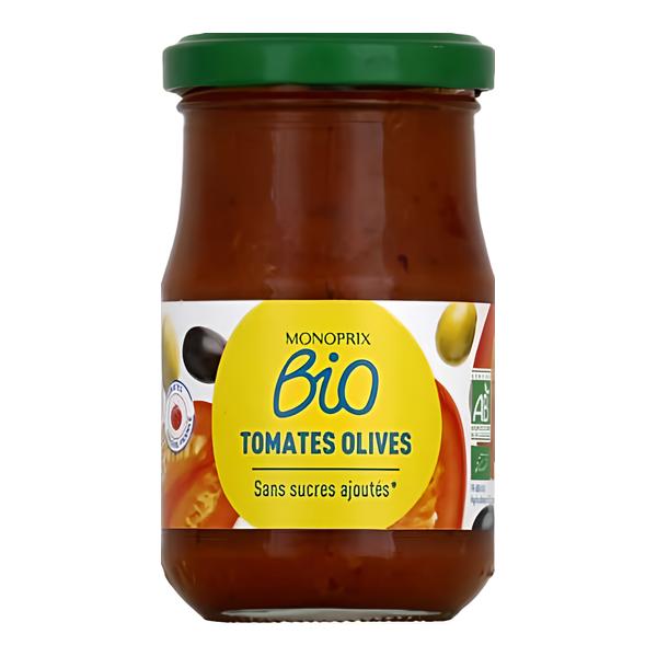 Monoprix BIO rajčatová omáčka s olivami
