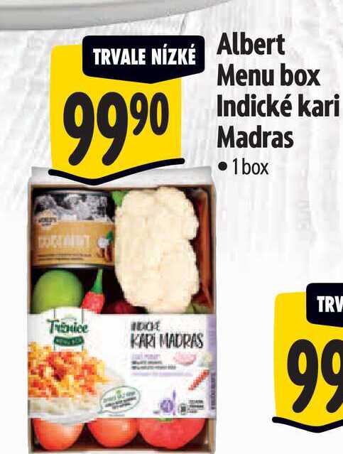  Albert Menu box Indické kari Madras  1 box  