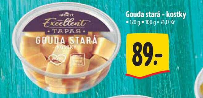   Gouda stará - kostky 120 g 