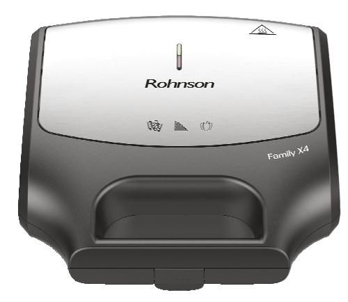 Sendvičovač R-2687 FamilyX4, 1 KS