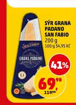 SÝR GRANA PADANO SAN FABIO, 200 g