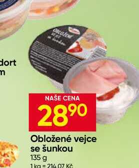 Obložené vejce se šunkou 135 g 