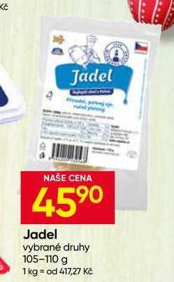 Jadel vybrané druhy 105-110 g 