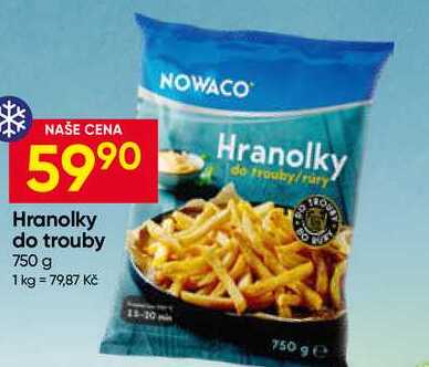 Nowaco Hranolky do trouby 750g