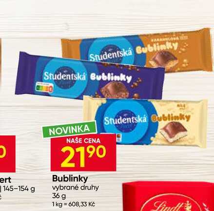 Bublinky vybrané druhy 36 g