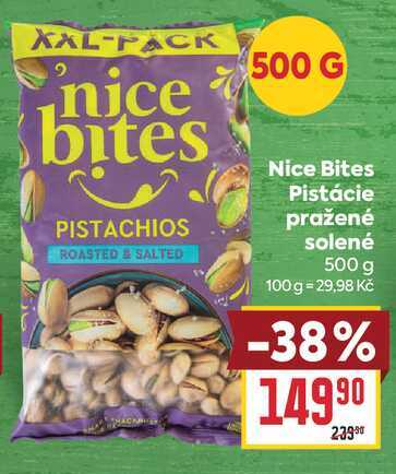 Nice Bites Pistácie pražené solené 500 g 