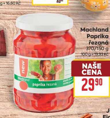 Machland Paprika řezaná 370/150 g 
